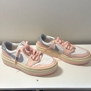 Nike Jordan Women's Pink and Gray Sneakers